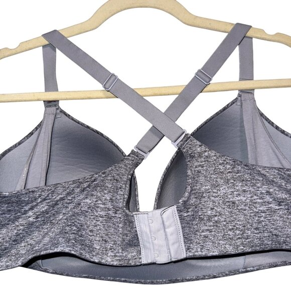 Soma 42D Bra Gray Heathered Adjustable Straps Wireless Supportive nursing bra - Picture 3 of 6